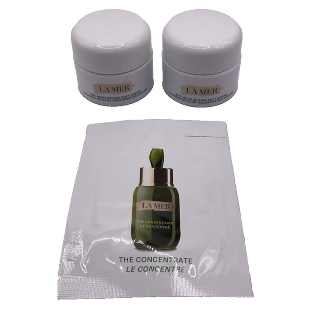 LA MER The Moisturizing Soft Cream 0.24 oz & The Concentrate Serum NEW Skincare